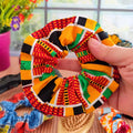Chouchou pour cheveux en tissu Wax Kente
