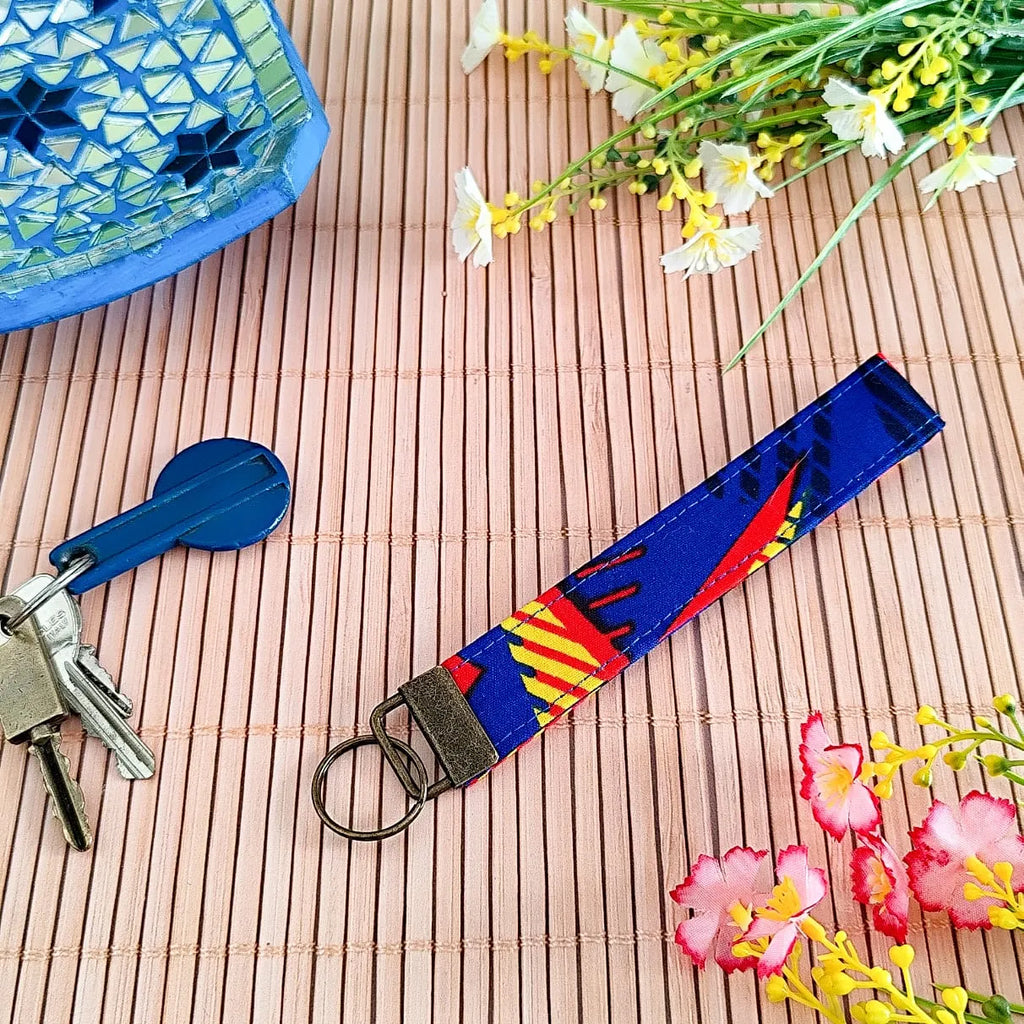 Dragonne / Porte clés en tissu Wax