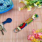 Dragonne / Porte clés en tissu Wax