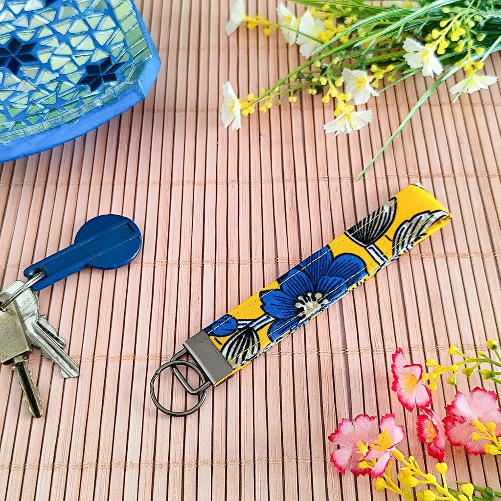 Dragonne / Porte clés en tissu Wax