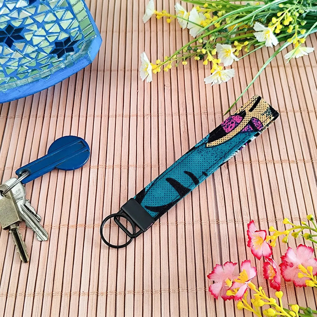 Dragonne / Porte clés en tissu Wax