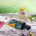 Etui à lunettes en tissu Wax avec fermeture à clapet - Fait main