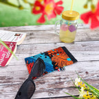 Etui à lunettes en tissu Wax avec fermeture à clapet - Fait main