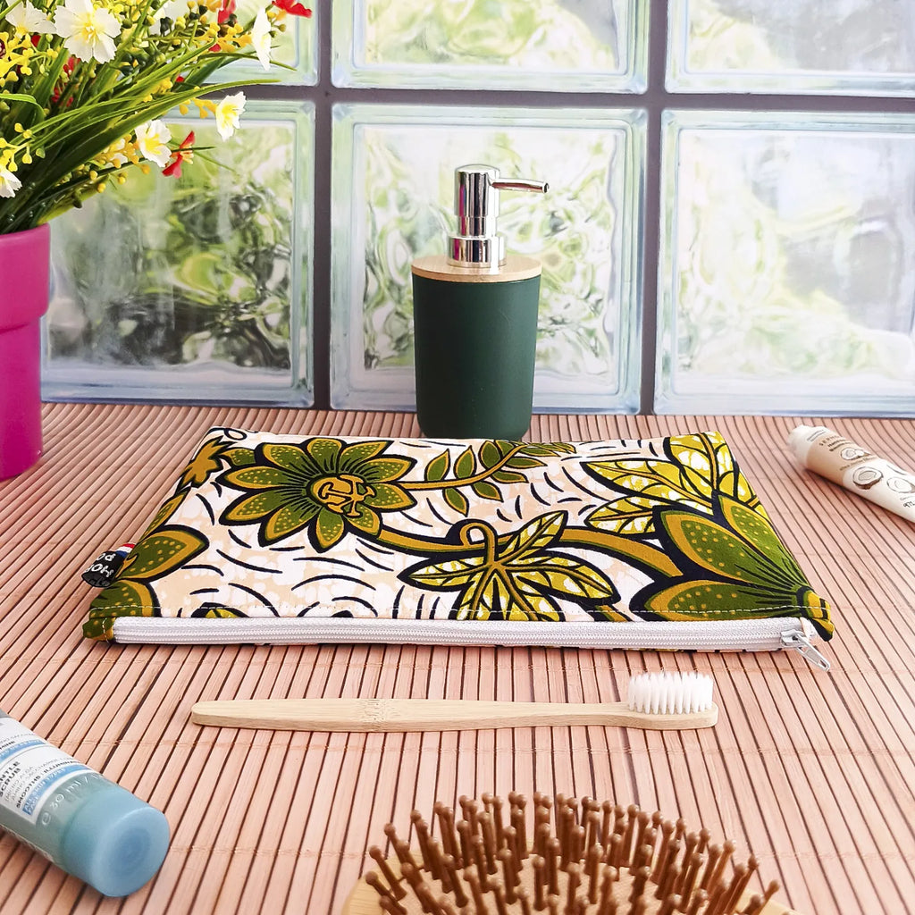 Grande trousse en tissu Wax