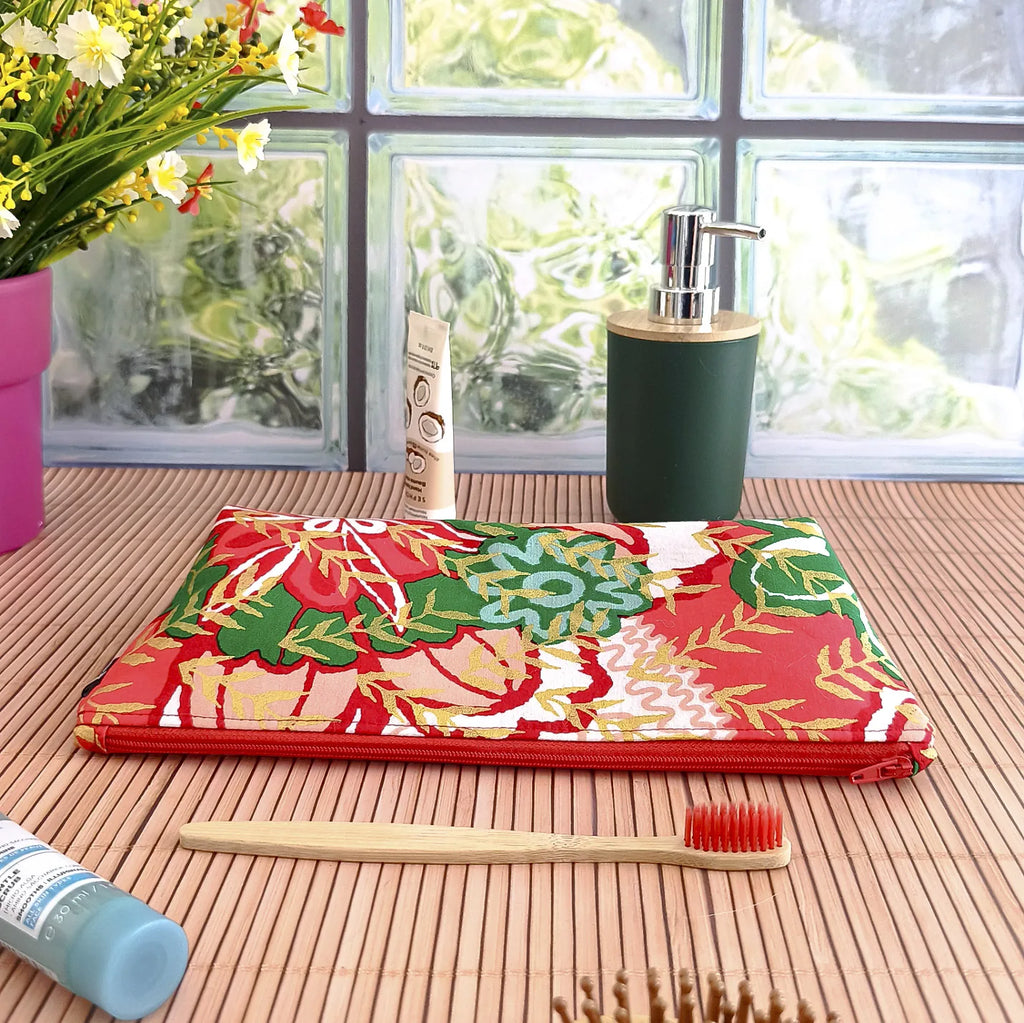 Grande trousse en tissu Wax