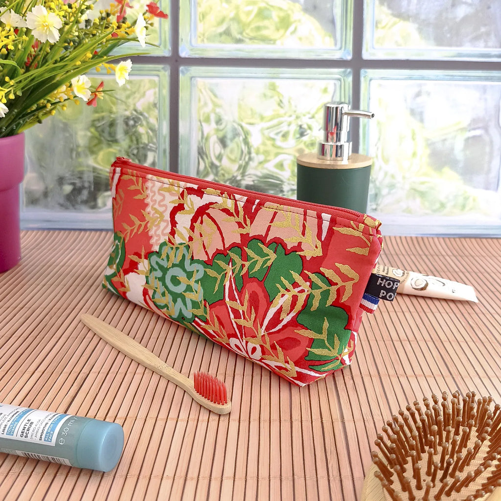 Grande trousse en tissu Wax