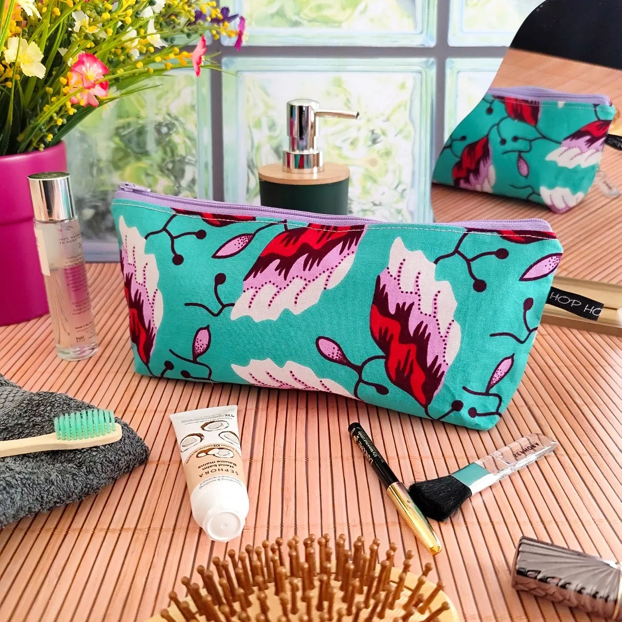 Grande trousse en tissu Wax