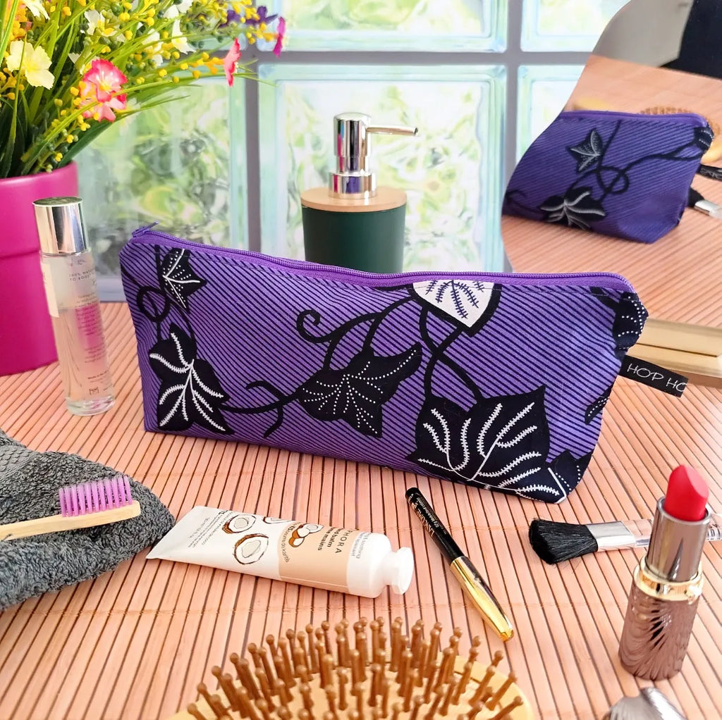 Grande trousse en tissu Wax