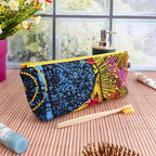 Grande trousse en tissu Wax