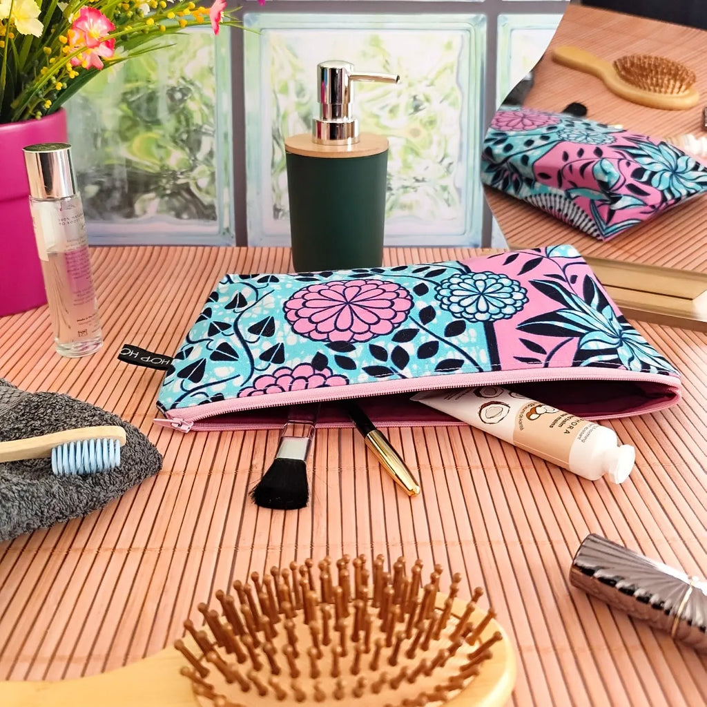 Grande trousse en tissu Wax