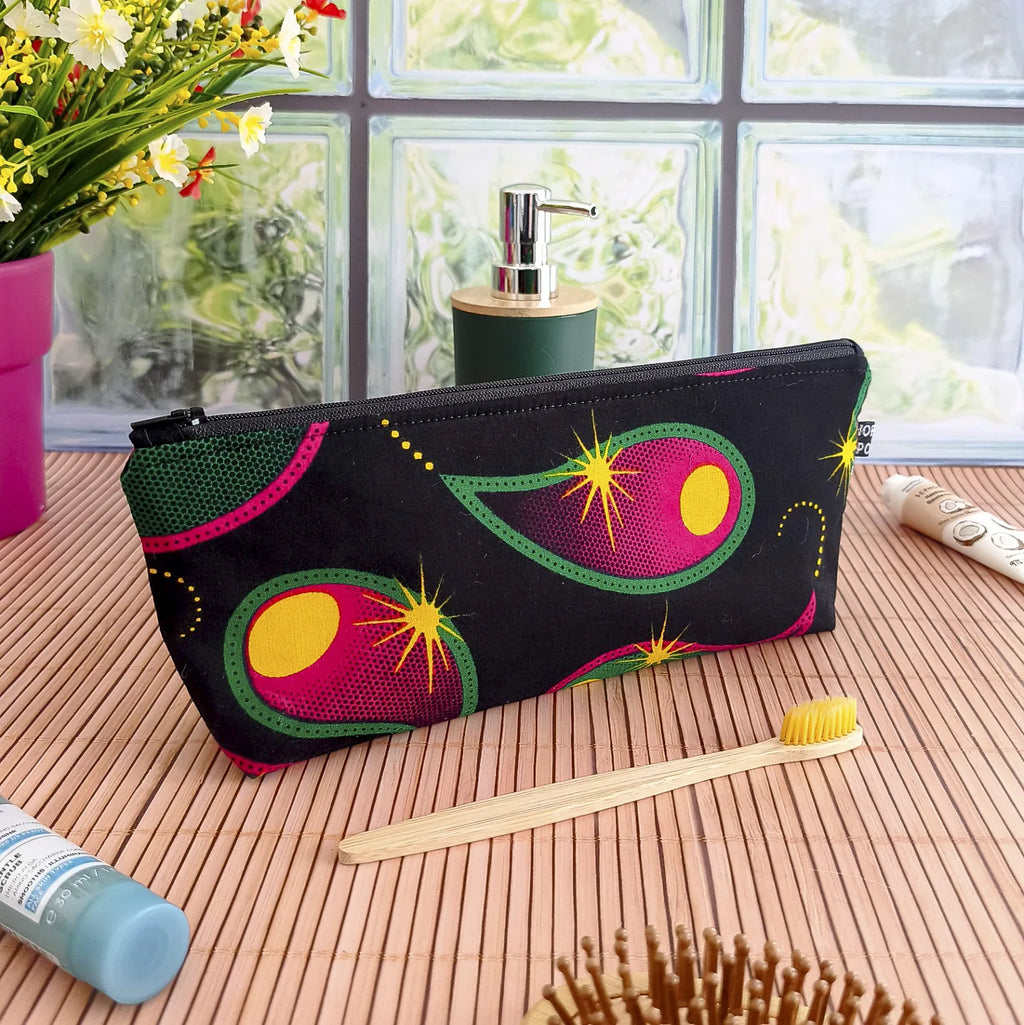 Grande trousse en tissu Wax