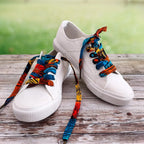 Lacets de chaussures en tissu Wax