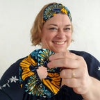 PACK Headband/Bandeau cheveux + Chouchou - Tissu Wax