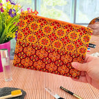Pochette plate Wax doré