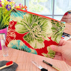Pochette plate Wax doré