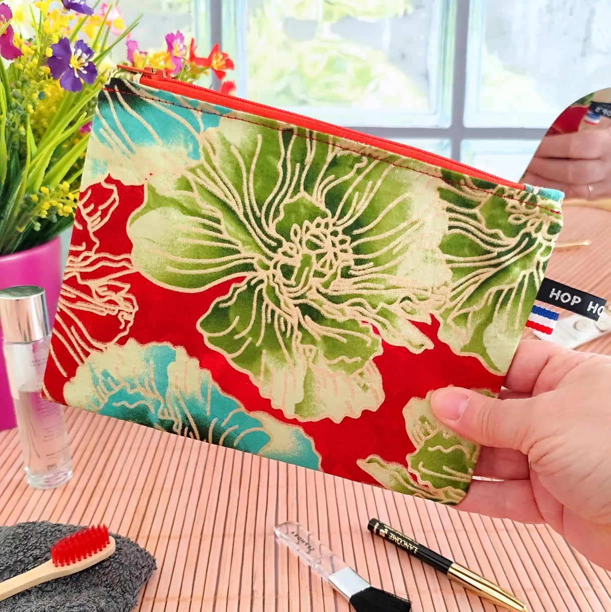 Pochette plate Wax doré