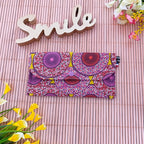 Pochette de rangement "3-en-1" - Tissu inspiration Wax rose