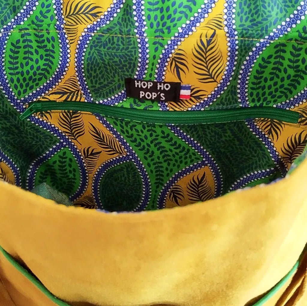 Sac Besace jaune à bandoulière