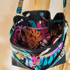 Sac Seau tissu Wax Femme- Motif Tropical