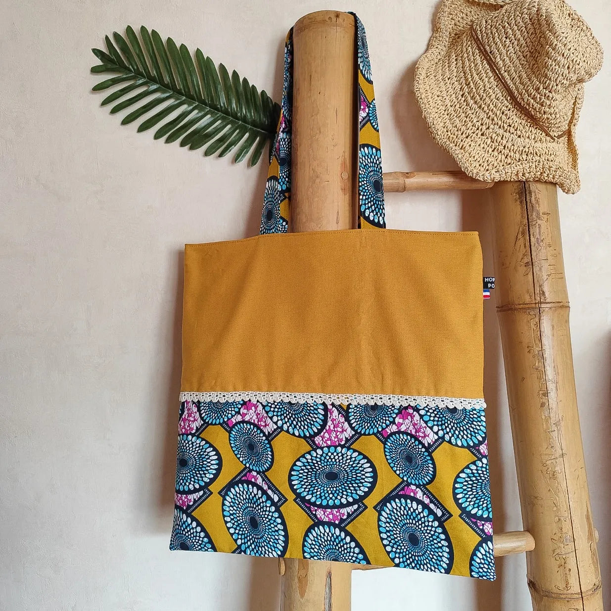 Tote bag en tissu mi-Wax / mi-Uni