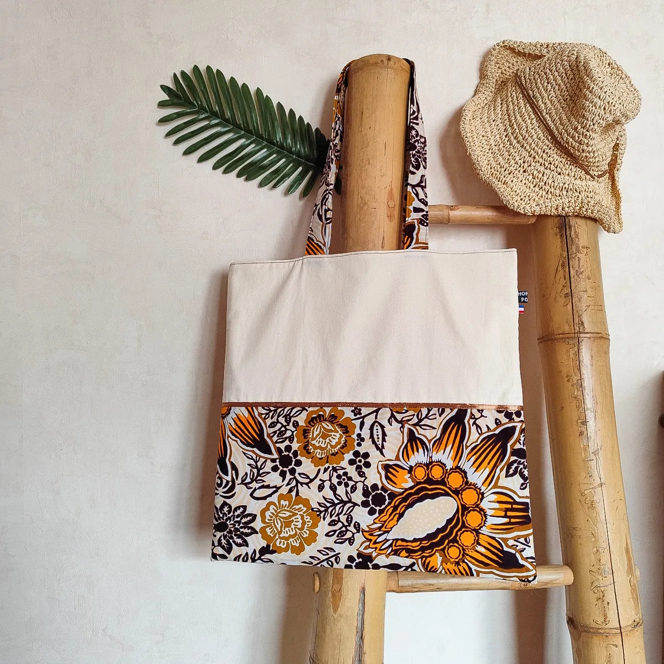 Tote bag en tissu mi-Wax / mi-Uni