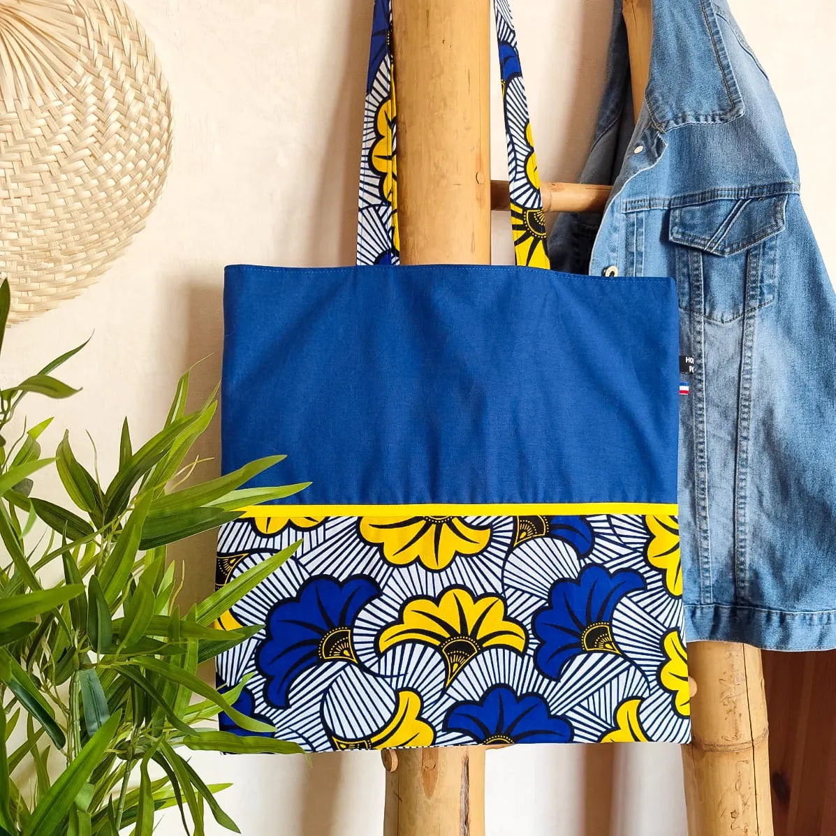Tote bag en tissu mi-Wax / mi-Uni