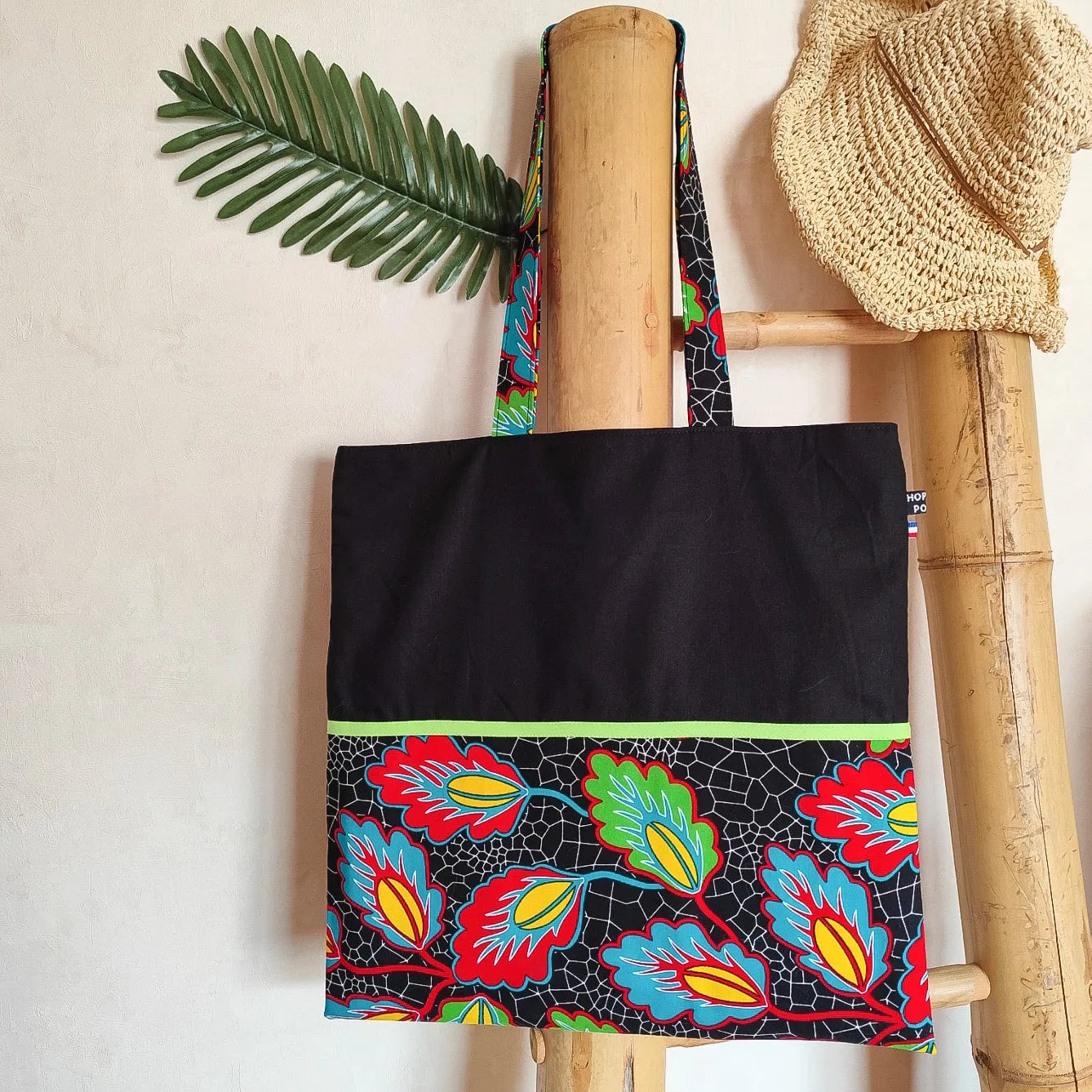 Tote bag en tissu mi-Wax / mi-Uni