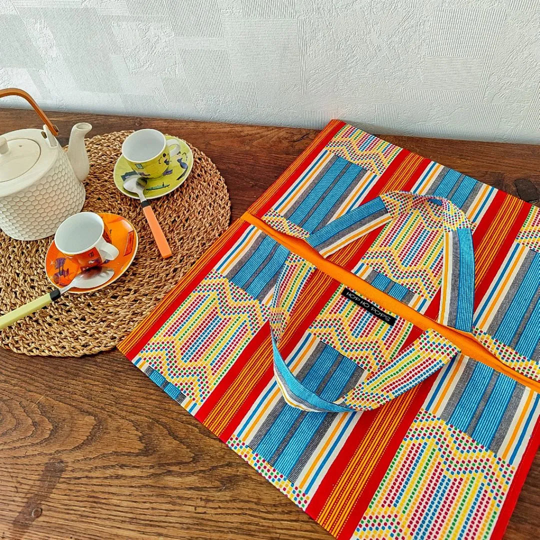 Sac à Tarte tissu WAX multicolore - Hop Ho Pop's