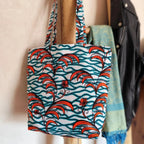 Tote bag en tissu Wax - Collection 2025 - Hop Ho Pop's