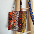 Tote bag en tissu Wax multi motifs ethnique - Fait main en France