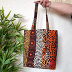 Collection Tote bag en tissu Wax - Fait main