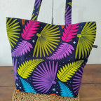 Sac tote bag Wax - Motifs Feuilles