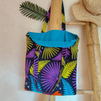 Sac tote bag Wax - Motifs Feuilles