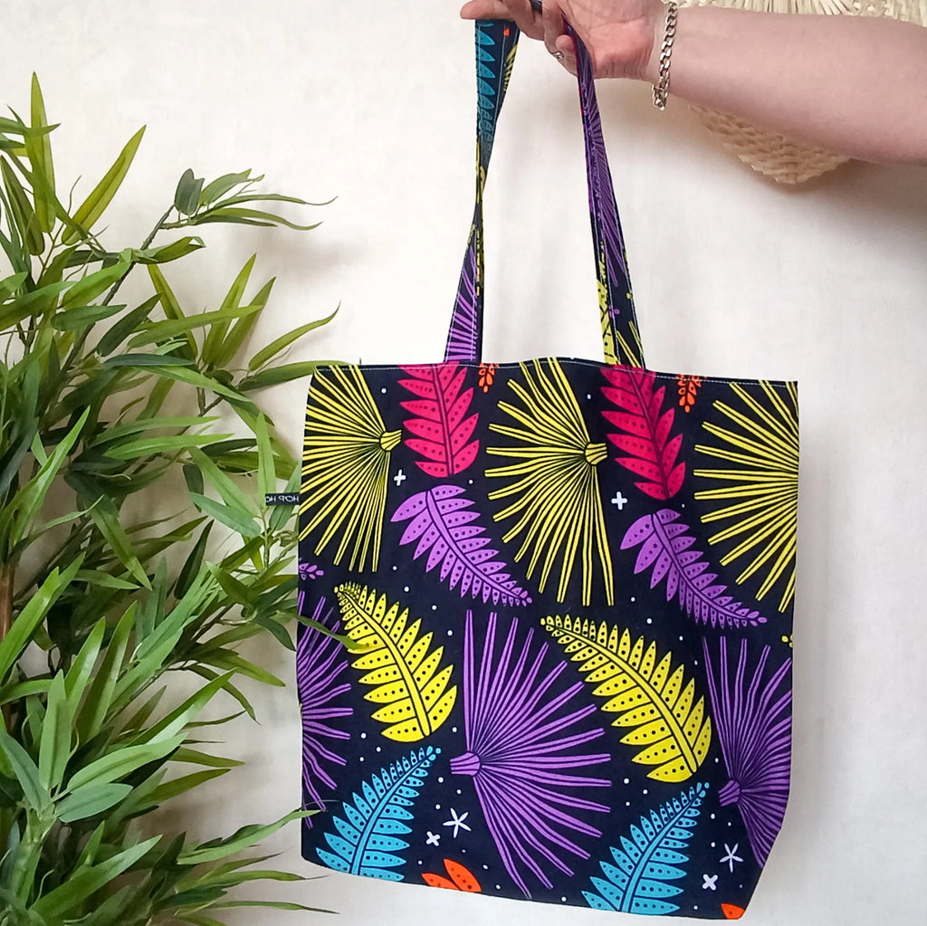 Collection Tote bag en tissu Wax - Fait main