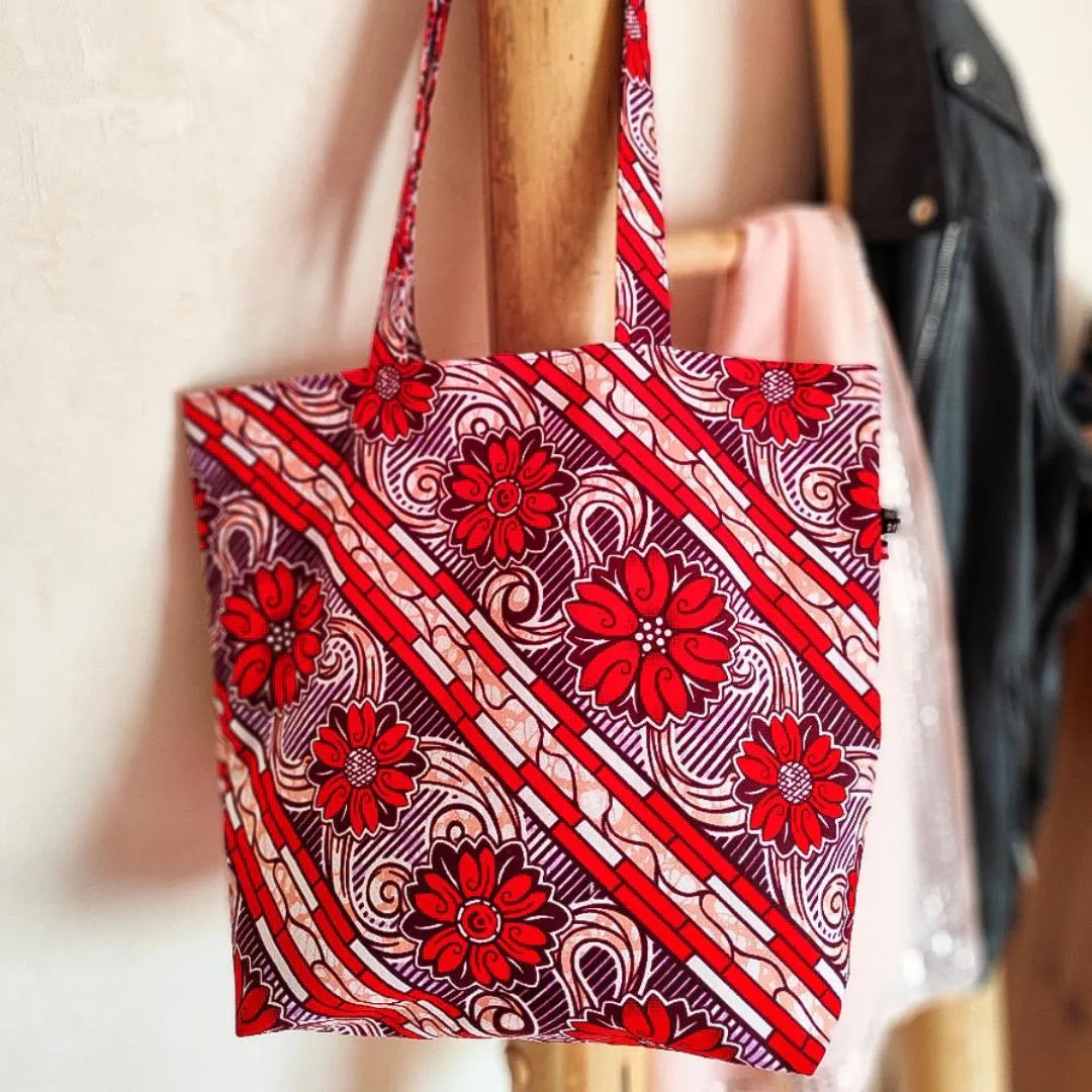Tote bag en tissu Wax - Collection 2025 - Hop Ho Pop's