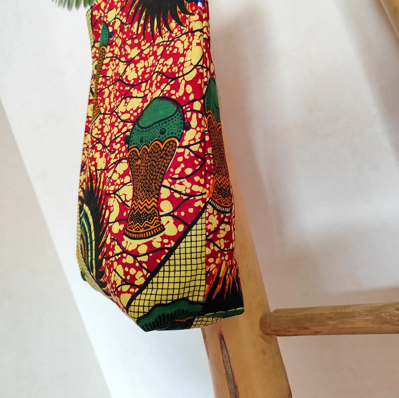 Tote bag en Tissu Wax - Motif "Djembé"