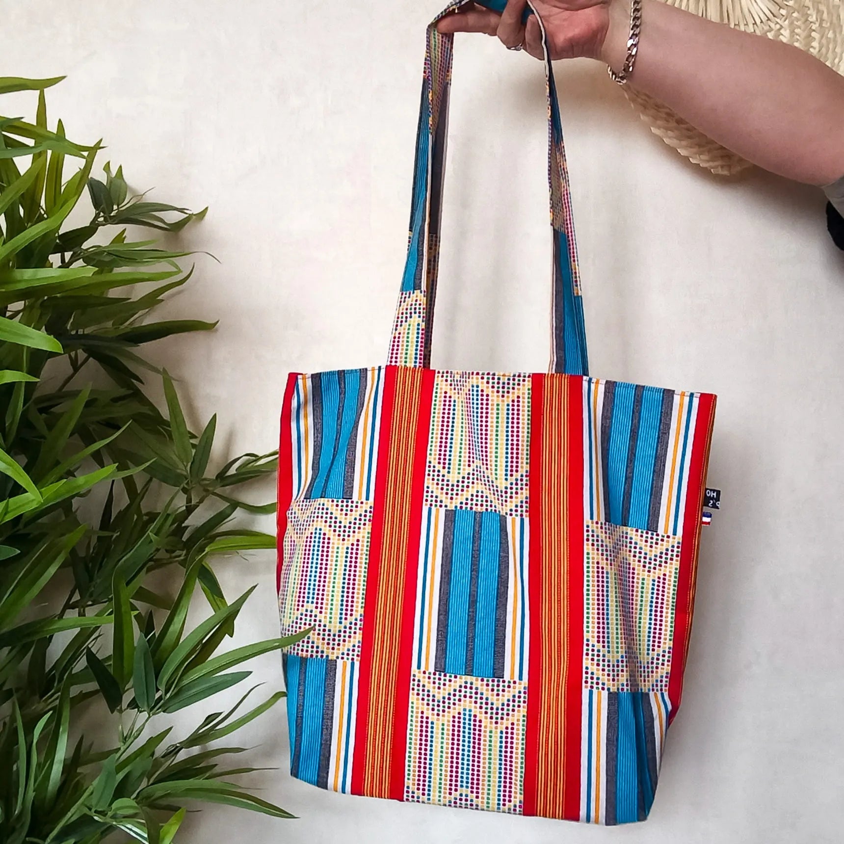Collection Tote bag en tissu Wax - Fait main