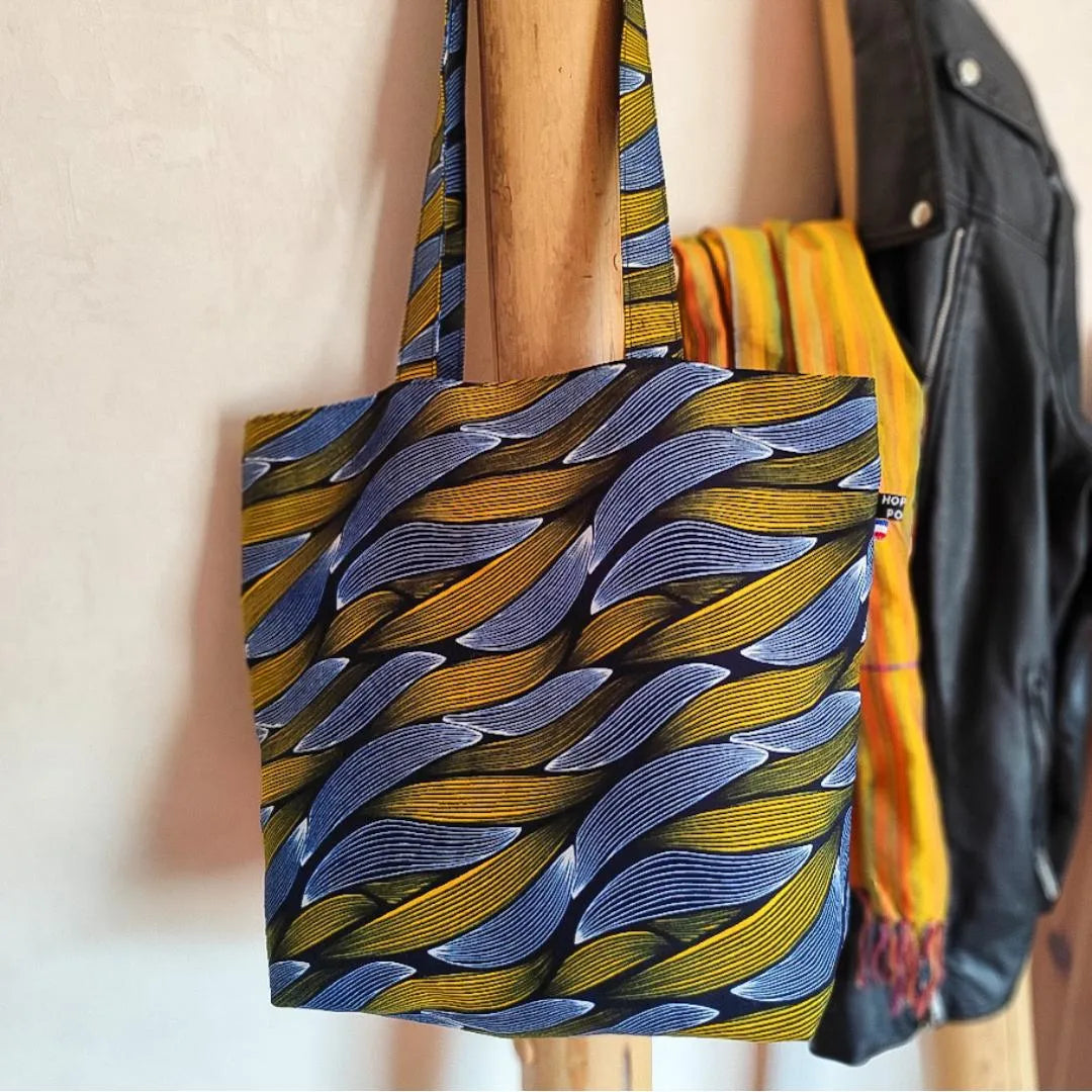 Tote bag en tissu Wax - Collection 2025 - Hop Ho Pop's