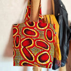 Tote bag en tissu Wax - Collection 2025 - Hop Ho Pop's