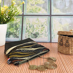 Trousse en simili cuir et tissu Wax